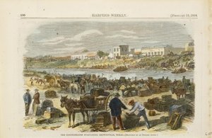 Les confédérés évacuant Brownsville, Texas - Unbekannt Unbekannt